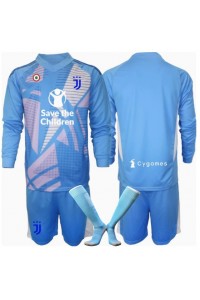 Fotbalové Dres Juventus Brankářské Dětské Třetí Oblečení 2024-25 Dlouhý Rukáv (+ trenýrky)